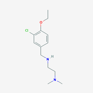 molecular formula C13H21ClN2O B275910 N-(3-chloro-4-ethoxybenzyl)-N-[2-(dimethylamino)ethyl]amine 