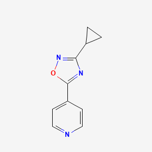 Pyridine, 4-(3-cyclopropyl-1,2,4-oxadiazol-5-yl)-