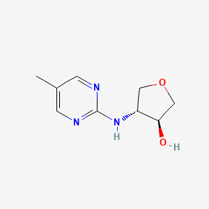 (3S,4R)-4-[(5-Methylpyrimidin-2-yl)amino]oxolan-3-ol