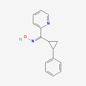 molecular formula C15H14N2O B2759119 (2-Phenylcyclopropyl)(2-pyridinyl)methanone oxime CAS No. 338415-70-6