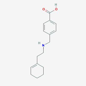 4-({[2-(1-Cyclohexen-1-yl)ethyl]amino}methyl)benzoic acid