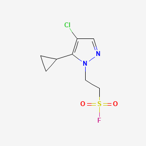 2-(4-Chloro-5-cyclopropylpyrazol-1-yl)ethanesulfonyl fluoride