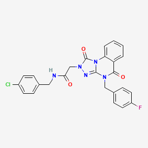 N-(4-chlorobenzyl)-2-(4-(4-fluorobenzyl)-1,5-dioxo-4,5-dihydro-[1,2,4]triazolo[4,3-a]quinazolin-2(1H)-yl)acetamide