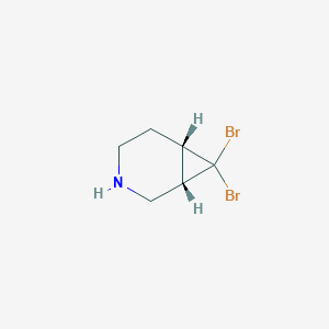 7,7-Dibromo-3-azabicyclo[4.1.0]heptane, cis