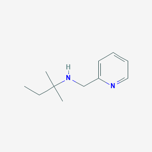 molecular formula C11H18N2 B275915 N-(tert-pentyl)-N-(2-pyridinylmethyl)amine 