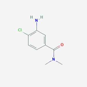 molecular formula C9H11ClN2O B2759152 3-amino-4-chloro-N,N-dimethylbenzamide CAS No. 51919-89-2