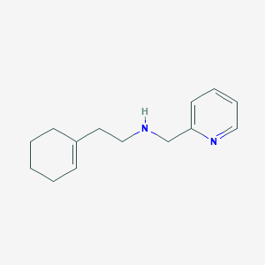 molecular formula C14H20N2 B275916 2-(cyclohex-1-en-1-yl)-N-(pyridin-2-ylmethyl)ethanamine 