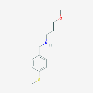 molecular formula C12H19NOS B275917 3-methoxy-N-[4-(methylsulfanyl)benzyl]propan-1-amine 