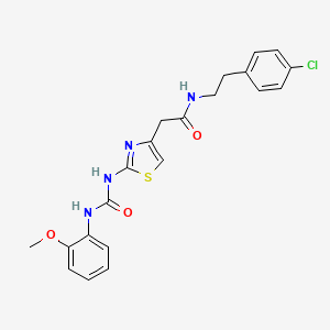 N-(4-chlorophenethyl)-2-(2-(3-(2-methoxyphenyl)ureido)thiazol-4-yl)acetamide