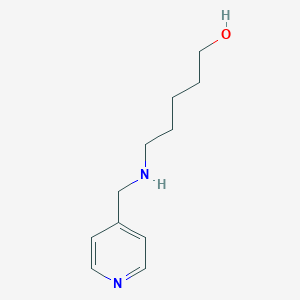molecular formula C11H18N2O B275919 1-Pentanol, 5-[(4-pyridinylmethyl)amino]- 