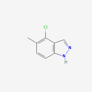 molecular formula C8H7ClN2 B2759200 4-chloro-5-methyl-1H-indazole CAS No. 152626-83-0