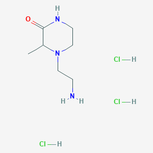 4-(2-Aminoethyl)-3-methylpiperazin-2-one trihydrochloride