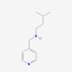 molecular formula C11H18N2 B275921 3-methyl-N-(pyridin-4-ylmethyl)butan-1-amine 