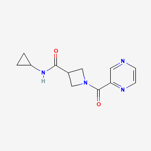 N-cyclopropyl-1-(pyrazine-2-carbonyl)azetidine-3-carboxamide