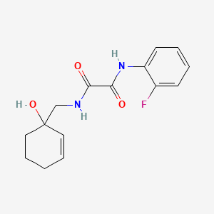 N-(2-fluorophenyl)-N'-[(1-hydroxycyclohex-2-en-1-yl)methyl]ethanediamide