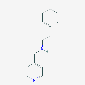 molecular formula C14H20N2 B275922 2-(cyclohex-1-en-1-yl)-N-(pyridin-4-ylmethyl)ethanamine 