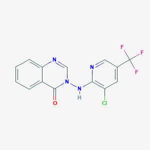 3-{[3-chloro-5-(trifluoromethyl)-2-pyridinyl]amino}-4(3H)-quinazolinone