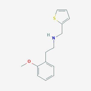 molecular formula C14H17NOS B275923 2-(2-methoxyphenyl)-N-(thiophen-2-ylmethyl)ethanamine 