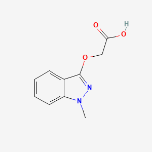 molecular formula C10H10N2O3 B2759234 Acetic acid, 2-[(1-methyl-1H-indazol-3-yl)oxy]- CAS No. 304443-72-9