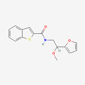 molecular formula C16H15NO3S B2759236 N-(2-(呋喃-2-基)-2-甲氧基乙基)苯并[b]噻吩-2-甲酰胺 CAS No. 2034378-21-5