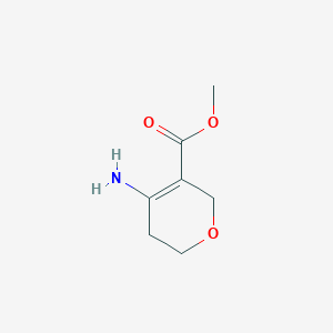 molecular formula C7H11NO3 B2759255 Methyl 4-amino-5,6-dihydro-2H-pyran-3-carboxylate CAS No. 1542711-49-8
