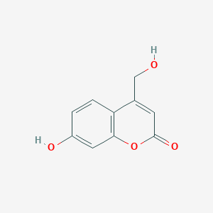 molecular formula C10H8O4 B2759260 7-羟基-4-(羟甲基)-2H-香豆素-2-酮 CAS No. 151889-83-7