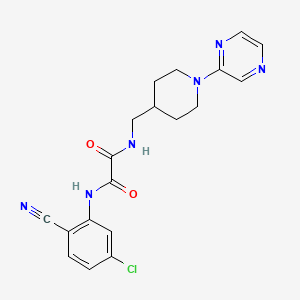 N1-(5-chloro-2-cyanophenyl)-N2-((1-(pyrazin-2-yl)piperidin-4-yl)methyl)oxalamide