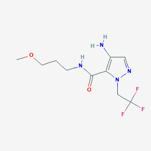 4-Amino-N-(3-methoxypropyl)-1-(2,2,2-trifluoroethyl)-1H-pyrazole-5-carboxamide