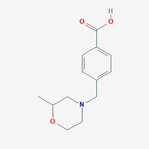 4-[(2-Methylmorpholin-4-yl)methyl]benzoic acid