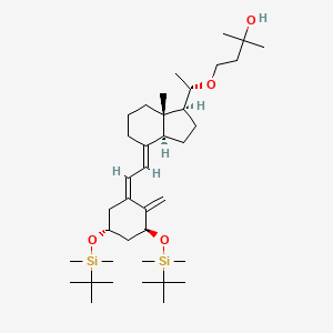 4-((S)-1-((1S,3aS,7aS,E)-4-((Z)-2-((3S,5R)-3,5-bis((tert-butyldimethylsilyl)oxy)-2-methylenecyclohexylidene)ethylidene)-7a-methyloctahydro-1H-inden-1-yl)ethoxy)-2-methylbutan-2-ol