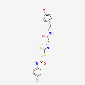 N-(4-chlorophenyl)-2-((4-(2-((4-methoxyphenethyl)amino)-2-oxoethyl)thiazol-2-yl)thio)acetamide