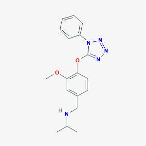 N-{3-methoxy-4-[(1-phenyl-1H-tetrazol-5-yl)oxy]benzyl}propan-2-amine