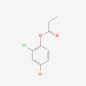 molecular formula C9H8BrClO2 B2759288 4-Bromo-2-chlorophenyl propionate CAS No. 1850376-93-0; 849934-94-7