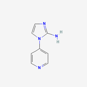 molecular formula C8H8N4 B2759307 1-(Pyridin-4-yl)-1H-imidazol-2-amine CAS No. 1256803-78-7