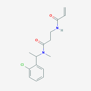 N-[1-(2-Chlorophenyl)ethyl]-N-methyl-3-(prop-2-enoylamino)propanamide