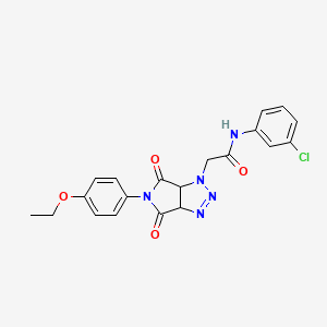 N-(3-chlorophenyl)-2-(5-(4-ethoxyphenyl)-4,6-dioxo-4,5,6,6a-tetrahydropyrrolo[3,4-d][1,2,3]triazol-1(3aH)-yl)acetamide