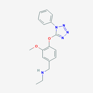 N-{3-methoxy-4-[(1-phenyl-1H-tetrazol-5-yl)oxy]benzyl}ethanamine