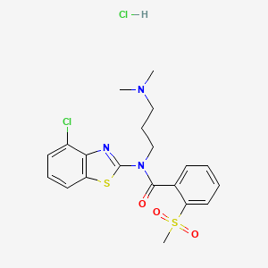 N-(4-chlorobenzo[d]thiazol-2-yl)-N-(3-(dimethylamino)propyl)-2-(methylsulfonyl)benzamide hydrochloride