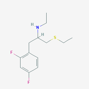 molecular formula C13H19F2NS B2759327 [1-(2,4-Difluorophenyl)-3-(ethylsulfanyl)propan-2-yl](ethyl)amine CAS No. 1490532-16-5