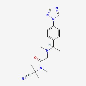 N-(1-cyano-1-methylethyl)-N-methyl-2-[methyl({1-[4-(1H-1,2,4-triazol-1-yl)phenyl]ethyl})amino]acetamide