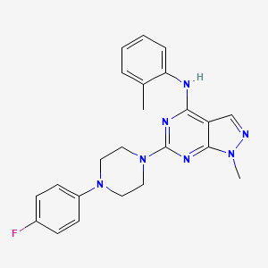 6-(4-(4-fluorophenyl)piperazin-1-yl)-1-methyl-N-(o-tolyl)-1H-pyrazolo[3,4-d]pyrimidin-4-amine