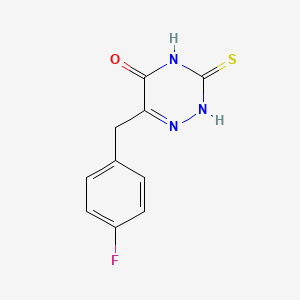 6-(4-Fluorobenzyl)-3-mercapto-1,2,4-triazin-5-ol