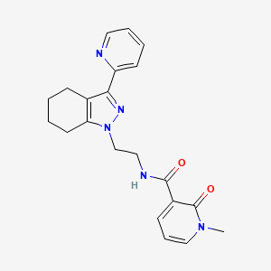 1-methyl-2-oxo-N-(2-(3-(pyridin-2-yl)-4,5,6,7-tetrahydro-1H-indazol-1-yl)ethyl)-1,2-dihydropyridine-3-carboxamide