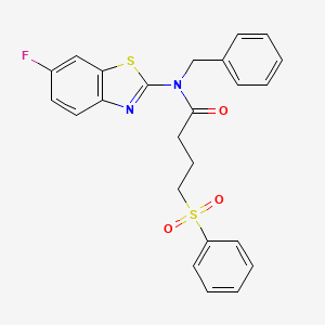 N-benzyl-N-(6-fluorobenzo[d]thiazol-2-yl)-4-(phenylsulfonyl)butanamide