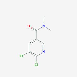 molecular formula C8H8Cl2N2O B2759382 5,6-dichloro-N,N-dimethylpyridine-3-carboxamide CAS No. 915949-03-0