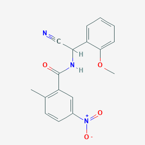 N-[cyano(2-methoxyphenyl)methyl]-2-methyl-5-nitrobenzamide