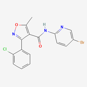 N-(5-bromopyridin-2-yl)-3-(2-chlorophenyl)-5-methyl-1,2-oxazole-4-carboxamide