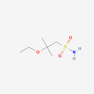 molecular formula C6H15NO3S B2759394 2-Ethoxy-2-methylpropane-1-sulfonamide CAS No. 2138374-17-9