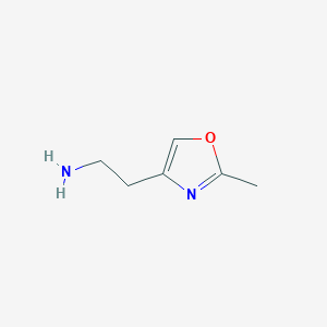 molecular formula C6H10N2O B2759395 2-(2-methyl-1,3-oxazol-4-yl)ethan-1-amine CAS No. 1267483-61-3