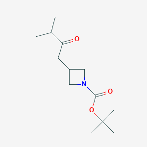 molecular formula C13H23NO3 B2759404 叔丁基3-(3-甲基-2-氧代丁基)氮杂环丁烷-1-甲酸酯 CAS No. 2029740-99-4
